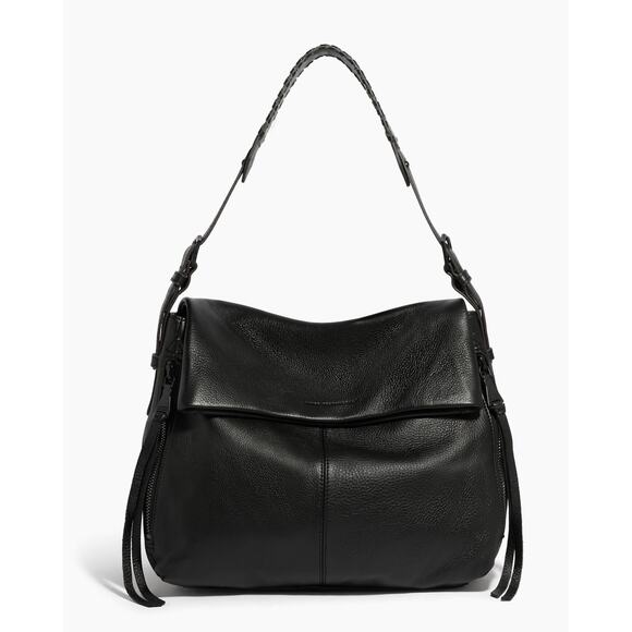 Aimee Kestenberg Black Leather Shoulder Bag - Picture 1 of 6